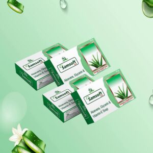 Aloe Vera, Glycerin & Vitamin-E Soap - (Pack of 4)